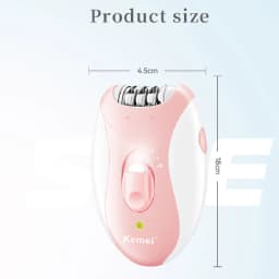 Kemei Rechargeable Women Epilator Electric Facial Body Hair Remover Bikini Trimmer Rotary Female Epilator For Face Leg With