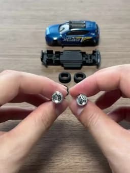 1/64 Model Car Wheels with Rubber All Terrain Tires Work S1 Refitting Parts for Off-road Vehicle MINIGT D: 17mm 1 Set