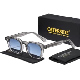 CATERSIDE New Square Punk Sunglasses Men Retro Personalized Design Sun Glasses Women Fashion Party Business Festival Gift UV400