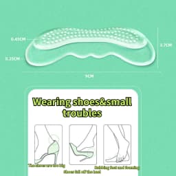 Silicone Heel Protectors Quality Womens Shoes Heel Cushion Foot Care Products Non Slip Shoe Pads for High Heels Shoe Insert