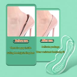 Silicone Heel Protectors Quality Womens Shoes Heel Cushion Foot Care Products Non Slip Shoe Pads for High Heels Shoe Insert