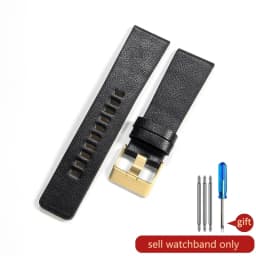 Exquisite Elegant Genuine Leather Watchbands for Diesel Dz4343 Dz4405 Dz7257 Dz4423 Breathable Strap 22 24 26 28mm