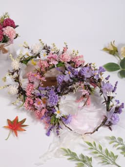 1 Super Sensens Department Simulation Flower Seaside Resort Shooting Headdress Wreath