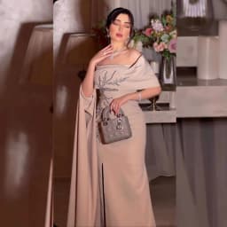 Customized Sexy Jersey Pleat A-line Off-the-shoulder Midi Dresses Prom Classic Exquisite Modern Style Pastrol Unisex Chi