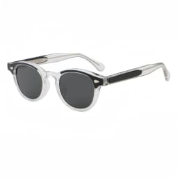 HBK Round Retro Sunglasses Men Fashion Propionic Leg Insertion Sun Glasses Women's Travel Outdoor Travel Driving Beach Eyewear