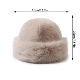 Fluffy Fur Bucket Hat For Women Plush Fisherman Hat Warm Women's Winter Hat Thicken Cold Snowy Day Panama Cap Chrismas Gifts New