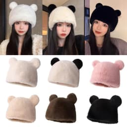 Fluffy Fur Bucket Hat For Women Plush Fisherman Hat Warm Women's Winter Hat Thicken Cold Snowy Day Panama Cap Chrismas Gifts New