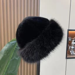 Fluffy Fur Bucket Hat For Women Plush Fisherman Hat Warm Women's Winter Hat Thicken Cold Snowy Day Panama Cap Chrismas Gifts New