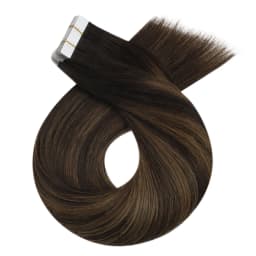 Moresoo Blonde Tape in Hair Extensions Human Hair Natural Straight Seamless Invisible Tape Remy Brazilian Hair for Beauty