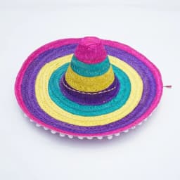 Summer Colorful Wide Brim Mexican Party Hat Sombrero Party Sun Hat Decor Halloween Straw Hats Men