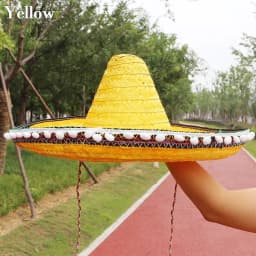 Summer Colorful Wide Brim Mexican Party Hat Sombrero Party Sun Hat Decor Halloween Straw Hats Men