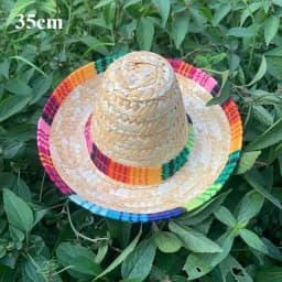 Summer Colorful Wide Brim Mexican Party Hat Sombrero Party Sun Hat Decor Halloween Straw Hats Men