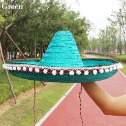Summer Colorful Wide Brim Mexican Party Hat Sombrero Party Sun Hat Decor Halloween Straw Hats Men