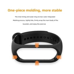 2Pcs Watchband For Mi Band 7 6 5 4 3 Bracelet Xiaomi Mi Band Strap Silicone Sport Replacement Wristband Smartwatch Accessories