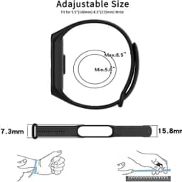 2Pcs Watchband For Mi Band 7 6 5 4 3 Bracelet Xiaomi Mi Band Strap Silicone Sport Replacement Wristband Smartwatch Accessories