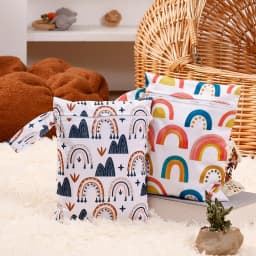 Elinfant 2pcs Waterproof Mini Storage Bag For Swimming,Beach&Gym,18*25cm Waterproof Diaper Bag,Wet Dry Bag