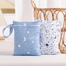 Elinfant 2pcs Waterproof Mini Storage Bag For Swimming,Beach&Gym,18*25cm Waterproof Diaper Bag,Wet Dry Bag
