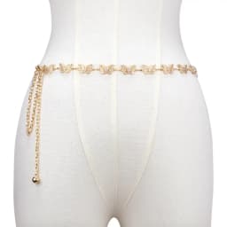 Silver and gold Metal Belly Chain For Women Cute Rhinestone Butterfly Belly Hip Chain Waist Belt For Women