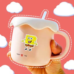 40PCS SpongeBob SquarePants Patrick Star Stickers Cute Cartoon Mobile Phone Case Notebook Cup Computer Stickers Wholesale