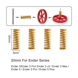 Creality Ender 3 Pro Springs Upgrade, 3D Printer Bed Springs，Ender 3 Bed Leveling Springs Compatible for Ender 3 series/ CR-10