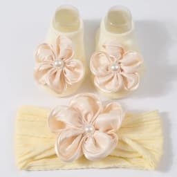 Lovely Pearl Baby Headband Socks Set Cotton Sock Lace Flower Newborn Hair Band Elastic Turban Girl Hair Accessories 0-1 Years