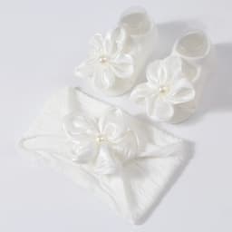 Lovely Pearl Baby Headband Socks Set Cotton Sock Lace Flower Newborn Hair Band Elastic Turban Girl Hair Accessories 0-1 Years