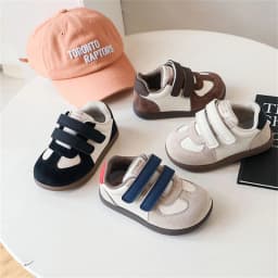 2026 New Spring/Autumn Children Shoes Leather Breathable Kids Casual Shoes Non-slip Fashion Toddler Girls Boys Sneakers EU 22-30