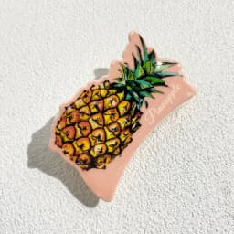 New Irregular Geometric Cherry Pineapple Cat Printed Hair Clip Claw For Women Plastic Fruits Barrette Party Hair Accessories