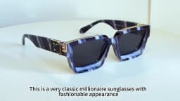 Millionaire Square Sunglasses For Men Retro Sunscreen Sunglasses Women Trendy And Fashionable Vintage Fashion Glasses Zonnebril