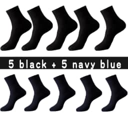 High Quality 10 Pairs/lot Men Bamboo Fiber Socks Breathable Compression Long Socks Business Casual Male Dress Sox Size 38-45
