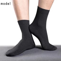High Quality 10 Pairs/lot Men Bamboo Fiber Socks Breathable Compression Long Socks Business Casual Male Dress Sox Size 38-45