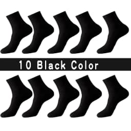 High Quality 10 Pairs/lot Men Bamboo Fiber Socks Breathable Compression Long Socks Business Casual Male Dress Sox Size 38-45