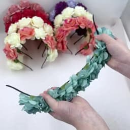 Floral Garland Romantic Wreaths Bride Garland Head Hoop Fashion Bohemian Bridal Flower Hair Accessories Children Headbands Gifts