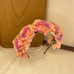 Floral Garland Romantic Wreaths Bride Garland Head Hoop Fashion Bohemian Bridal Flower Hair Accessories Children Headbands Gifts