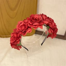 Floral Garland Romantic Wreaths Bride Garland Head Hoop Fashion Bohemian Bridal Flower Hair Accessories Children Headbands Gifts
