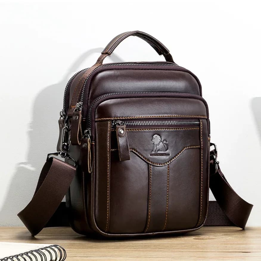New Handbag Men's Bag Genuine Leather Shoulder Bag Husband Luxury Design Messenger Bag Crossbody Bags for Men