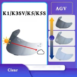 Photochromic Helmet Visor for AGV K1/K3SV/K5/K5S/K6/K6S Replacement Visor Pista GPR/GPRR CORSA R Visera Casco Moto Night Vision