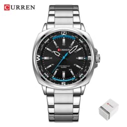 CURREN 8455 Men's Quartz Watch Large Dial Waterproof Stainless Steel Strap Casual Business Elegant Watches for Men Reloj Hombre