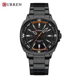 CURREN 8455 Men's Quartz Watch Large Dial Waterproof Stainless Steel Strap Casual Business Elegant Watches for Men Reloj Hombre