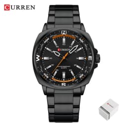 CURREN 8455 Men's Quartz Watch Large Dial Waterproof Stainless Steel Strap Casual Business Elegant Watches for Men Reloj Hombre