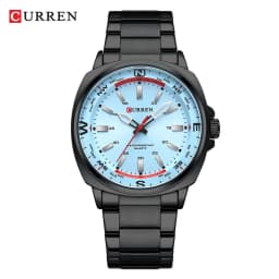 CURREN 8455 Men's Quartz Watch Large Dial Waterproof Stainless Steel Strap Casual Business Elegant Watches for Men Reloj Hombre