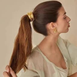 1/5/10pcs High Elastic Hair Ties for Women Premium Irregular Shiny Metal Pendant Hair Rope Fashion Girl Scrunchies