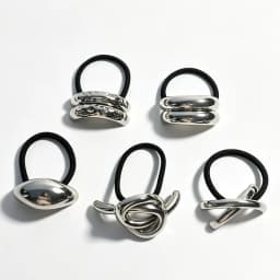 1/5/10pcs High Elastic Hair Ties for Women Premium Irregular Shiny Metal Pendant Hair Rope Fashion Girl Scrunchies