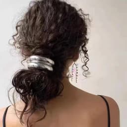 1/5/10pcs High Elastic Hair Ties for Women Premium Irregular Shiny Metal Pendant Hair Rope Fashion Girl Scrunchies