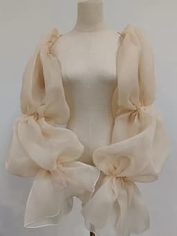 Organza Party Sleeves Formal Gloves Puffy Ruffles Wedding Sleeves Bride Accessory Special Occasion Accessories