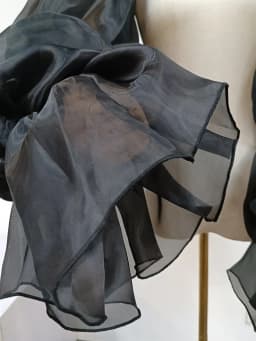 Organza Party Sleeves Formal Gloves Puffy Ruffles Wedding Sleeves Bride Accessory Special Occasion Accessories