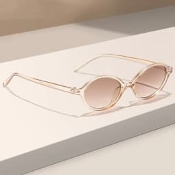 2024 Fashion Trend Oval Sunglasses New Elliptical Small Frame Sunglasses Men and Women UV Protection Ultra Light Sunglasses