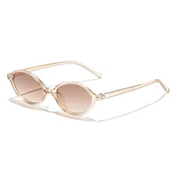 2024 Fashion Trend Oval Sunglasses New Elliptical Small Frame Sunglasses Men and Women UV Protection Ultra Light Sunglasses