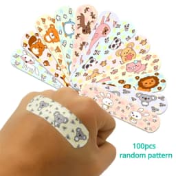 100pcs/set Cartoon Band Aid for Children Vaccination Patch Wound Dressing Sticking Plaster First Aid Strips Adhesive Bandages