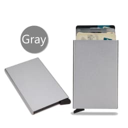 Rfid Card Holder Smart Wallet Cardholder Metal Thin Slim Men Women Wallets Pop Up Minimalist Small Black Mini Case Vallet Walets